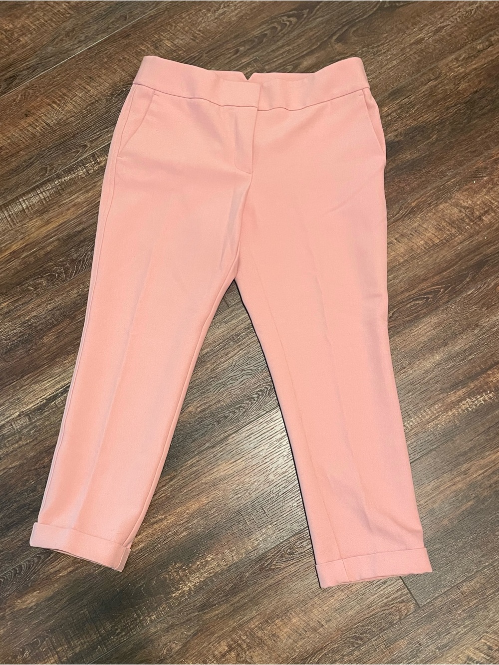 LOFT Blush Pink Cropped Slim Pants